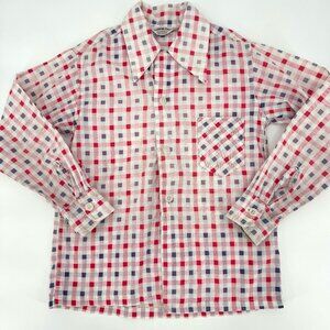 Rare Vintage 1940’s REGULAR FELLER Checkered Country Western Cowboy Shirt